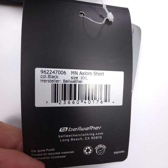 NWT Bellwether Axiom Shorts Padded Reflective Cycling Biking Chamois Black XXL - Picture 12 of 14